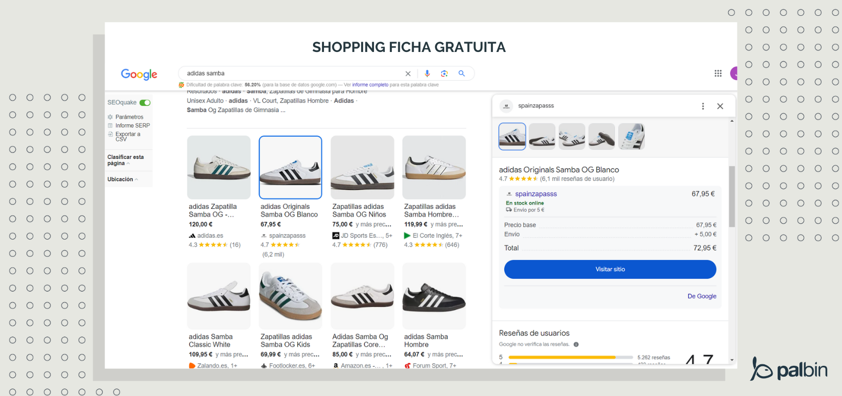Fichas gratuitas de google en el buscador
