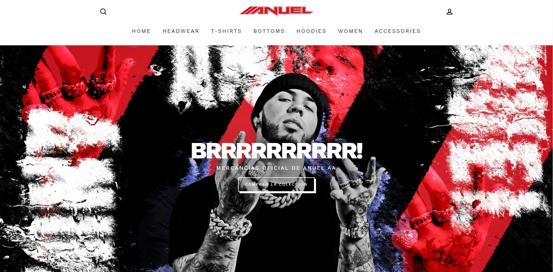 Tienda de merchandising Online de Anuel AA