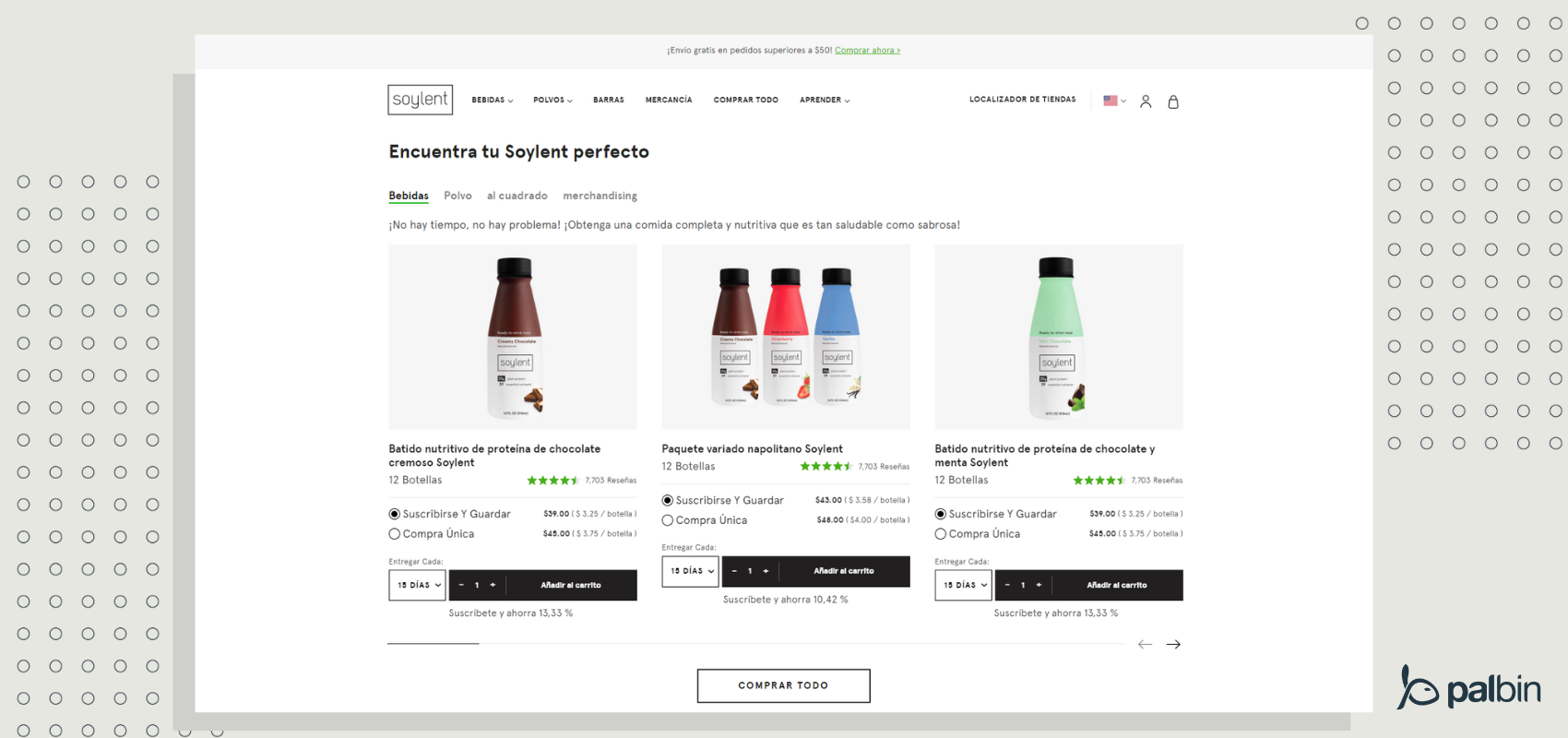 Tienda online Soylent