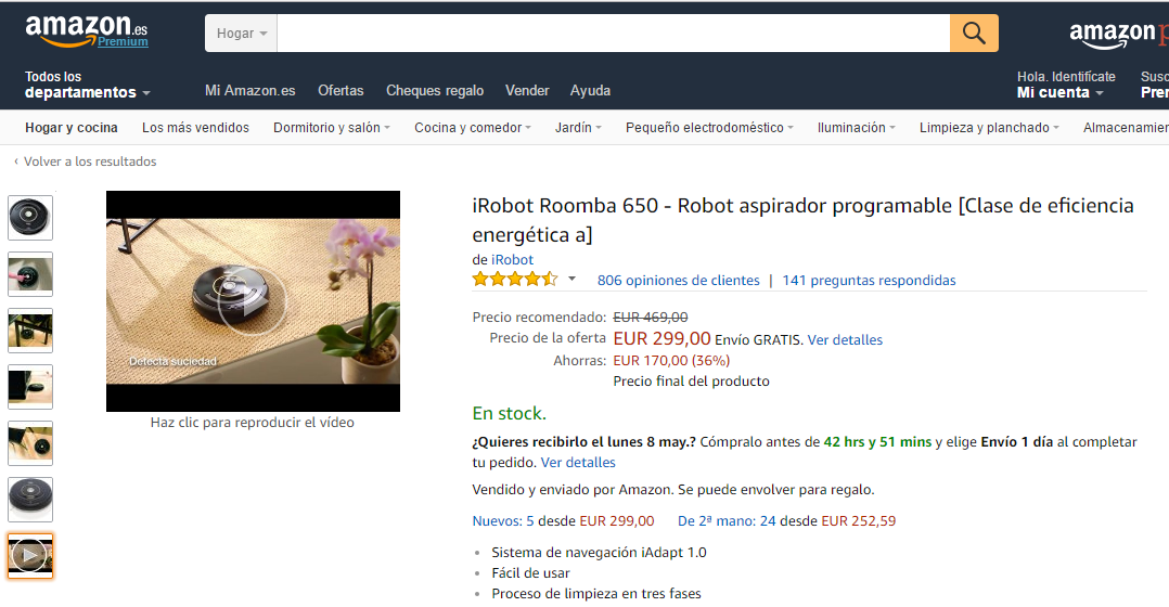 Crear vídeo para mostrar el funcionamiento del producto