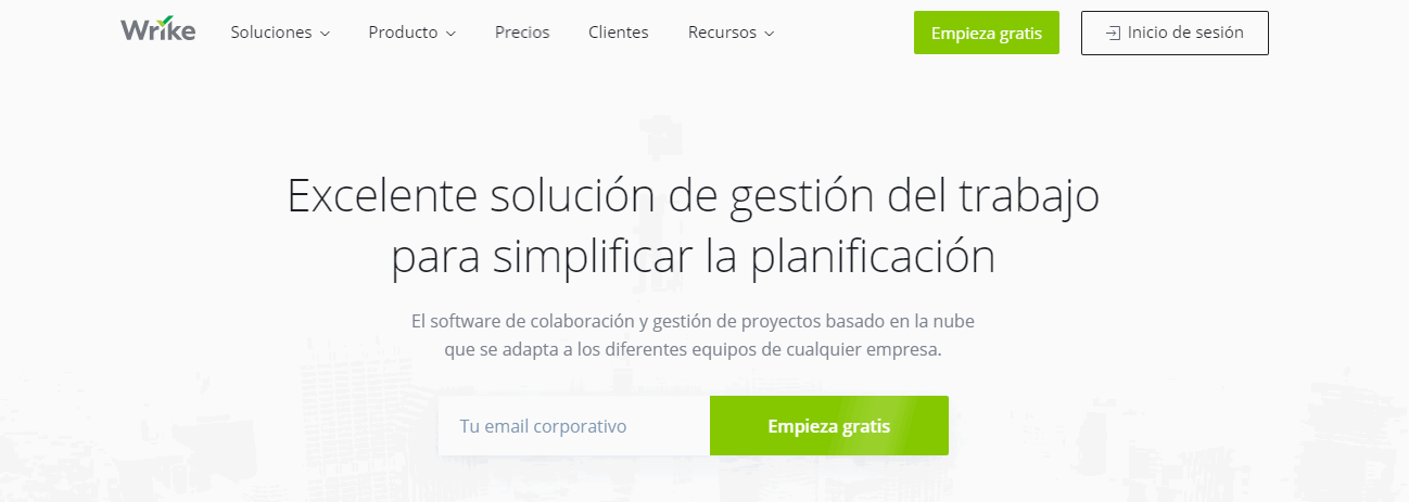 Wrike, Solución de gestión del trabajo