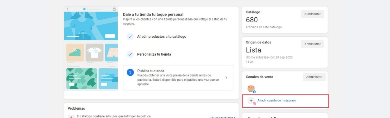 Imagen para añadir cuenta de Instagram