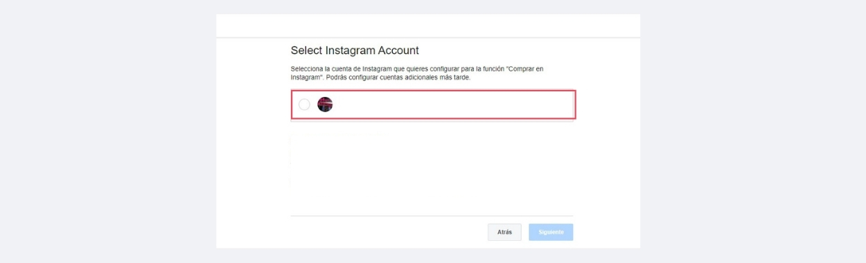 Imagen de selección de cuenta de Instagram