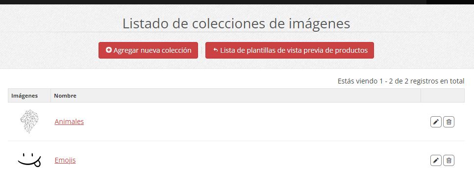 Colecciones de imágenes