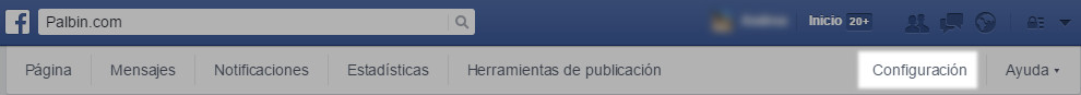 Configuración Fan Page