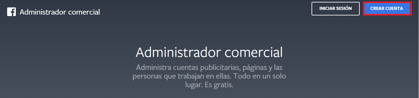 Imagen de ayuda para crear cuenta de Facebook Business Manager