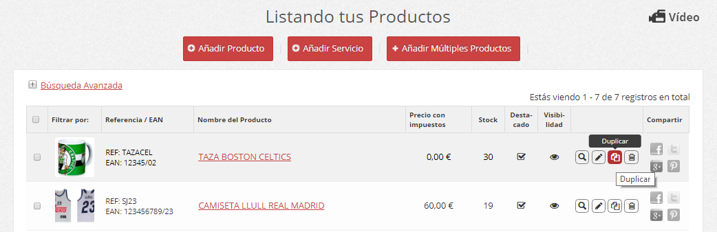 Imagen de duplicar producto