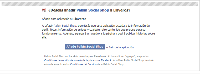 Captura de pantalla de Palbin SocialShop