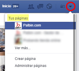 Cambiar vista a página de negocio