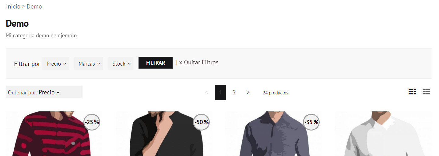 Imagen de filtros en Palbin