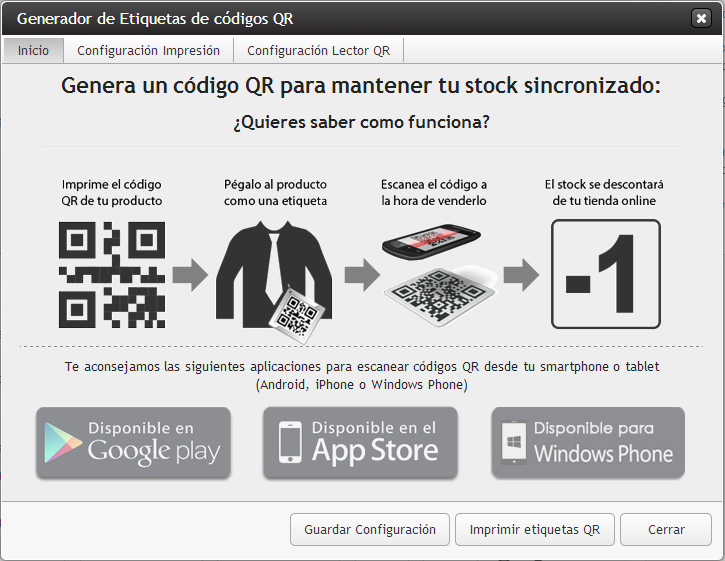 Imagen de generación de etiqueta QR