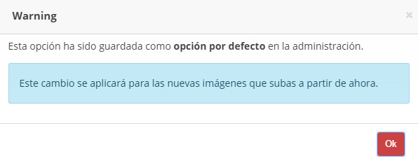 Opción de añadir espacio blanco