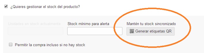 Imagen de sincronización de stock