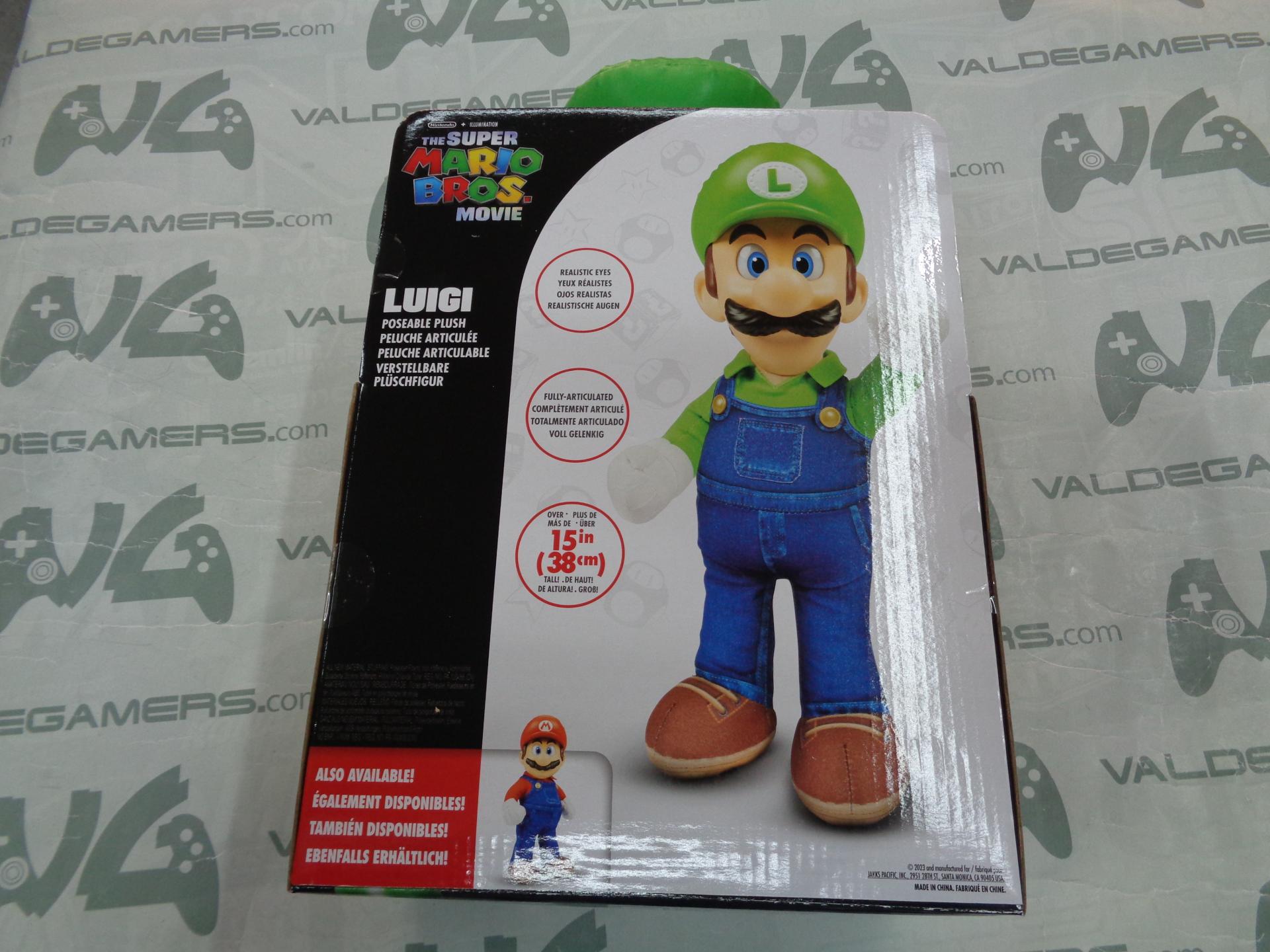 The Super Mario Bros. Movie Peluche Figura Luigi 30 Cm Jakks Pacific