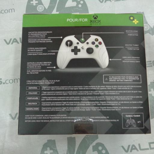 Mando con Cable Xbox One / Xbox Series X/S / PC Compatible Blanco [1]