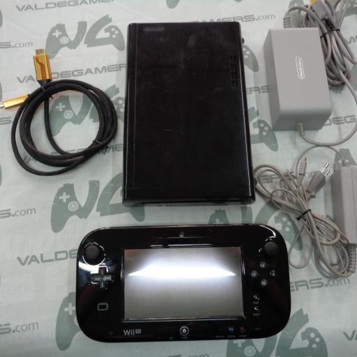 Wii U 32GB Premium Negro + tabletop y cables [0]