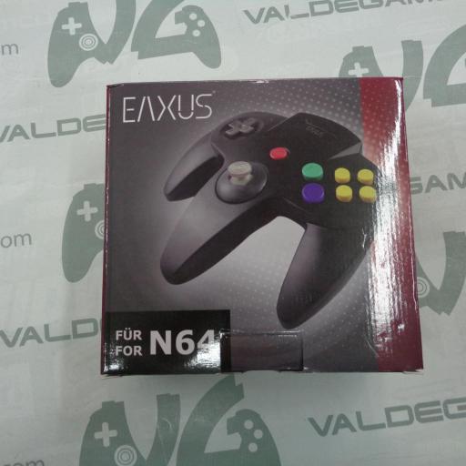 Mando Nintendo 64 Compatible Eaxus negro  - NUEVO