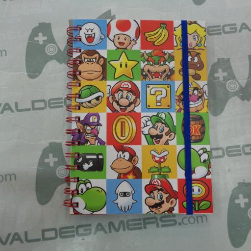 Cuaderno Super Mario Personajes