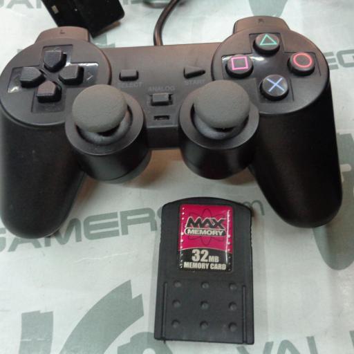 Playstation 2 fat + mando compatible + memory card 32mb [2]