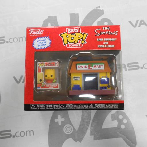 Figura Bitty Pop Towns Bart Simpsons and Kwik e Mart