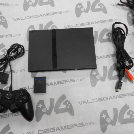 Playstation 2 slim + mando compatible eaxus + memory card