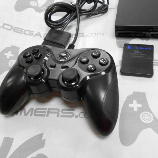 Playstation 2 slim + mando compatible eaxus + memory card [3]