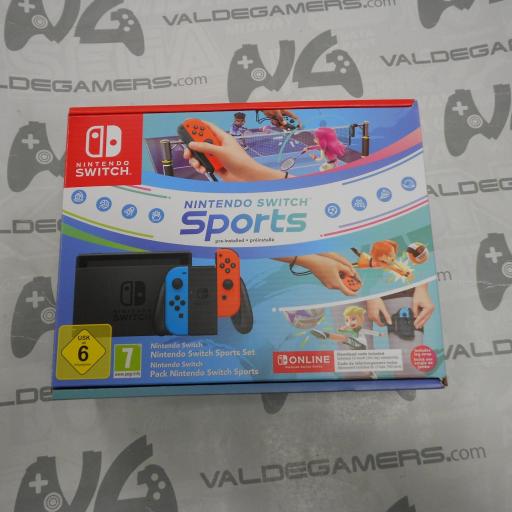 Pack Nintendo Switch neon + nintendo sports + 3 meses online  - NUEVO