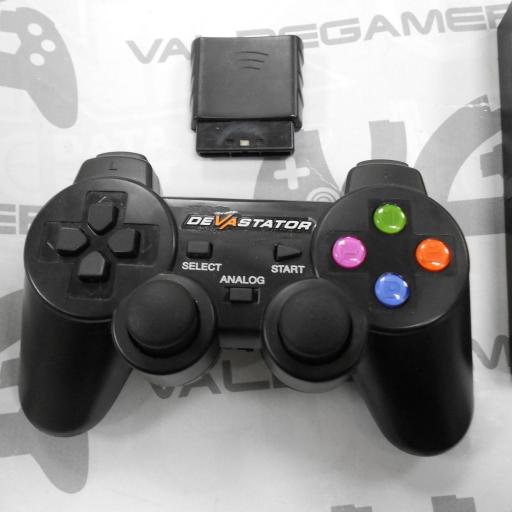 Playstation 2 slim + mando compatible inalambrico + memory card [2]