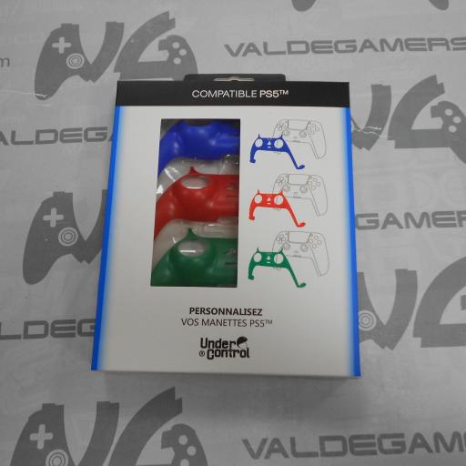 kit personalizacion mando ps5 dualsense azul/rojo/verde - NUEVO