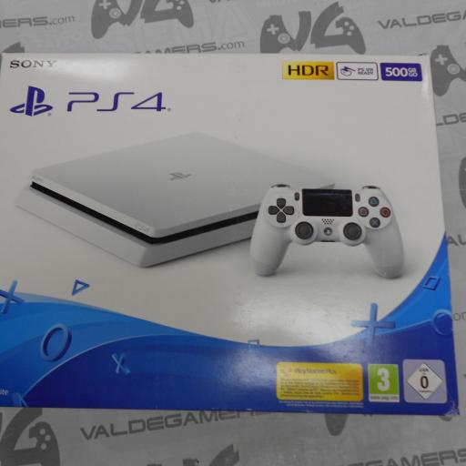 Consola Playstation 4 slim glacier white 500gb + mando 