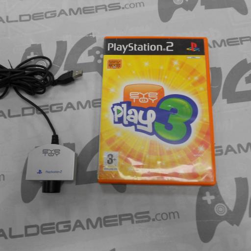 pack eye toy gris + juego eyetoy play 3 