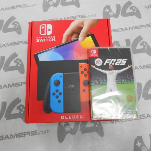 PACK Nintendo Switch Oled neon + fc 25  - NUEVO 