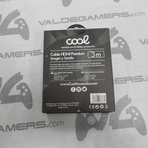 Cool Cable HDMI V1.4 Ultra 4K Macho/Macho 3m - NUEVO [1]