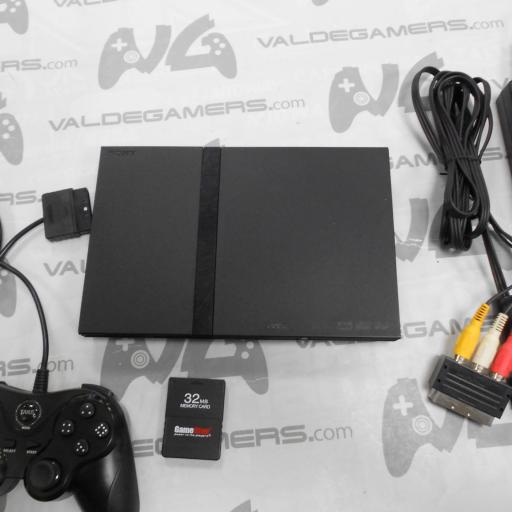 Playstation 2 slim + mando compatible eaxus + memory card