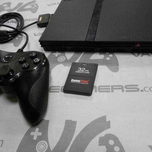 Playstation 2 slim + mando compatible eaxus + memory card [1]