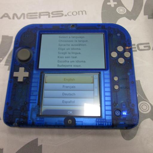 consola Nintendo 2DS Transparente version de pokemon azul [1]