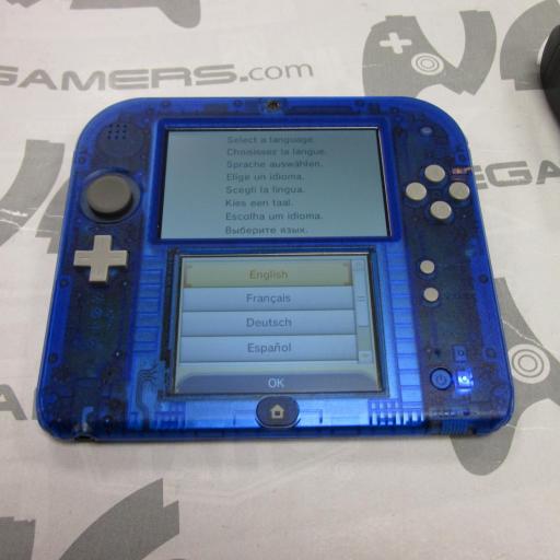 consola Nintendo 2DS Transparente version de pokemon azul [2]