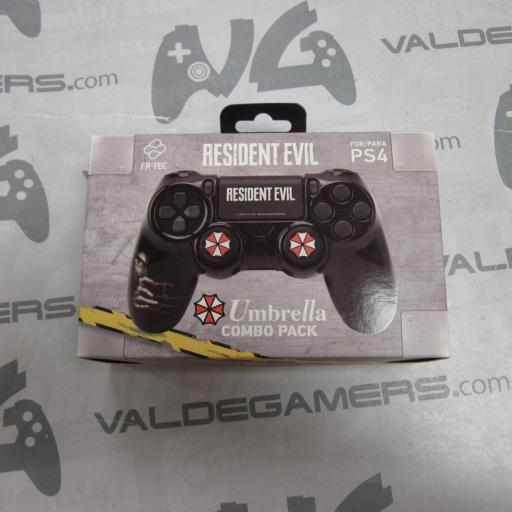 funda rigida + grips FR-TEC Umbrella Resident Evil  PS4 - NUEVO 