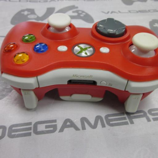 Mando Xbox 360 rojo blanco - seminuevo [2]