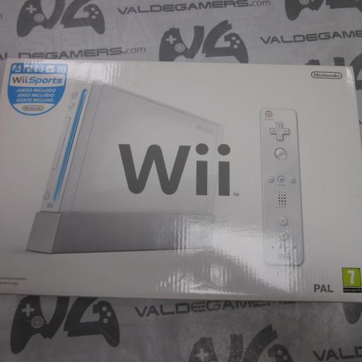 Consola wii retrocompatible  + 1 mando + wii sports [0]