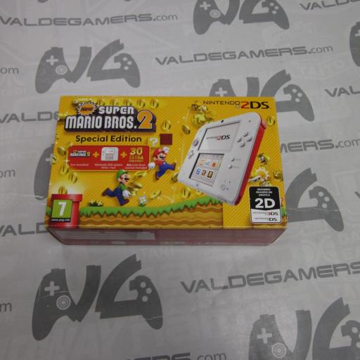 consola Nintendo 2DS blanca roja  [0]