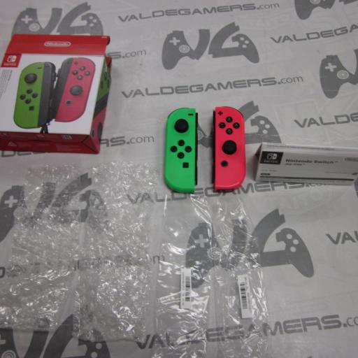 Pareja Joy-Con Nintendo Switch  rosa verde Neon - usado [1]