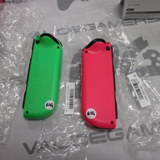 Pareja Joy-Con Nintendo Switch  rosa verde Neon - usado [2]