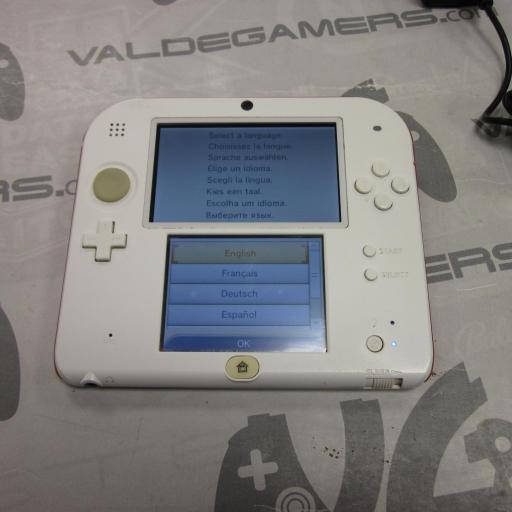 consola Nintendo 2DS blanco y rojo [3]