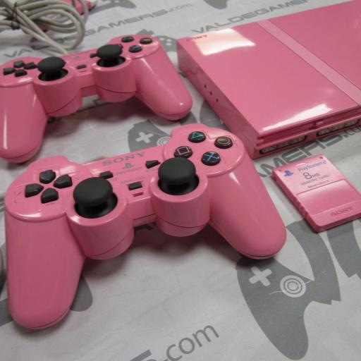 Playstation 2 slim + 2 mandos y memory card [2]