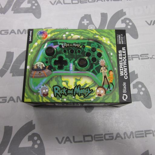 Mando Nintendo Switch - FR-TEC Rick y Morty Wireless Gamepad, Inalámbrico, Para Nintendo Switch 1 y 2 - NUEVO