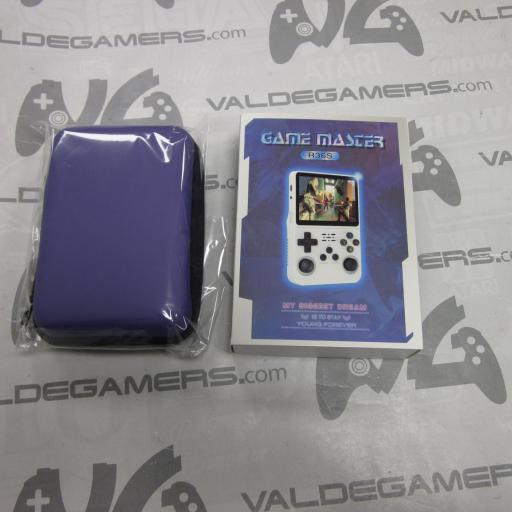 Game Console R36S ips - 64GB  morada - 15.000 JUEGOS + funda  - nuevo
