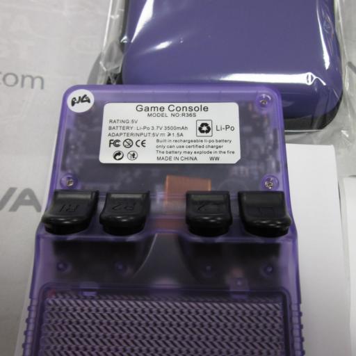 Game Console R36S ips - 64GB  morada - 15.000 JUEGOS + funda  - nuevo [2]