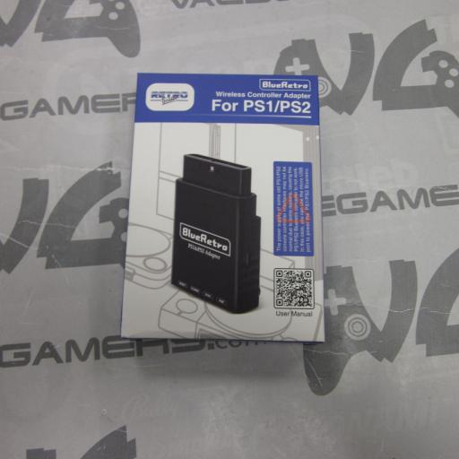 BlueRetro PlayStation PS1/PS2 Wireless Bluetooth Receiver  Negro – Nuevo