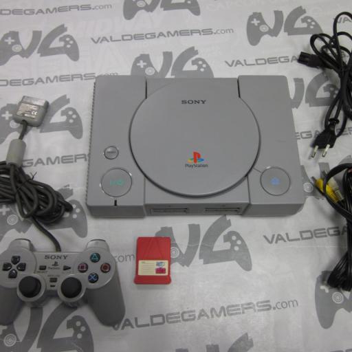 consola Sony Playstation  chp + mando dualshock + memory card